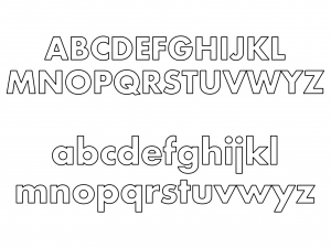 Lettere da Colorare Nr. 02