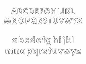 Lettere da Colorare Nr. 03