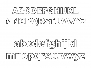 Lettere da Colorare Nr. 01